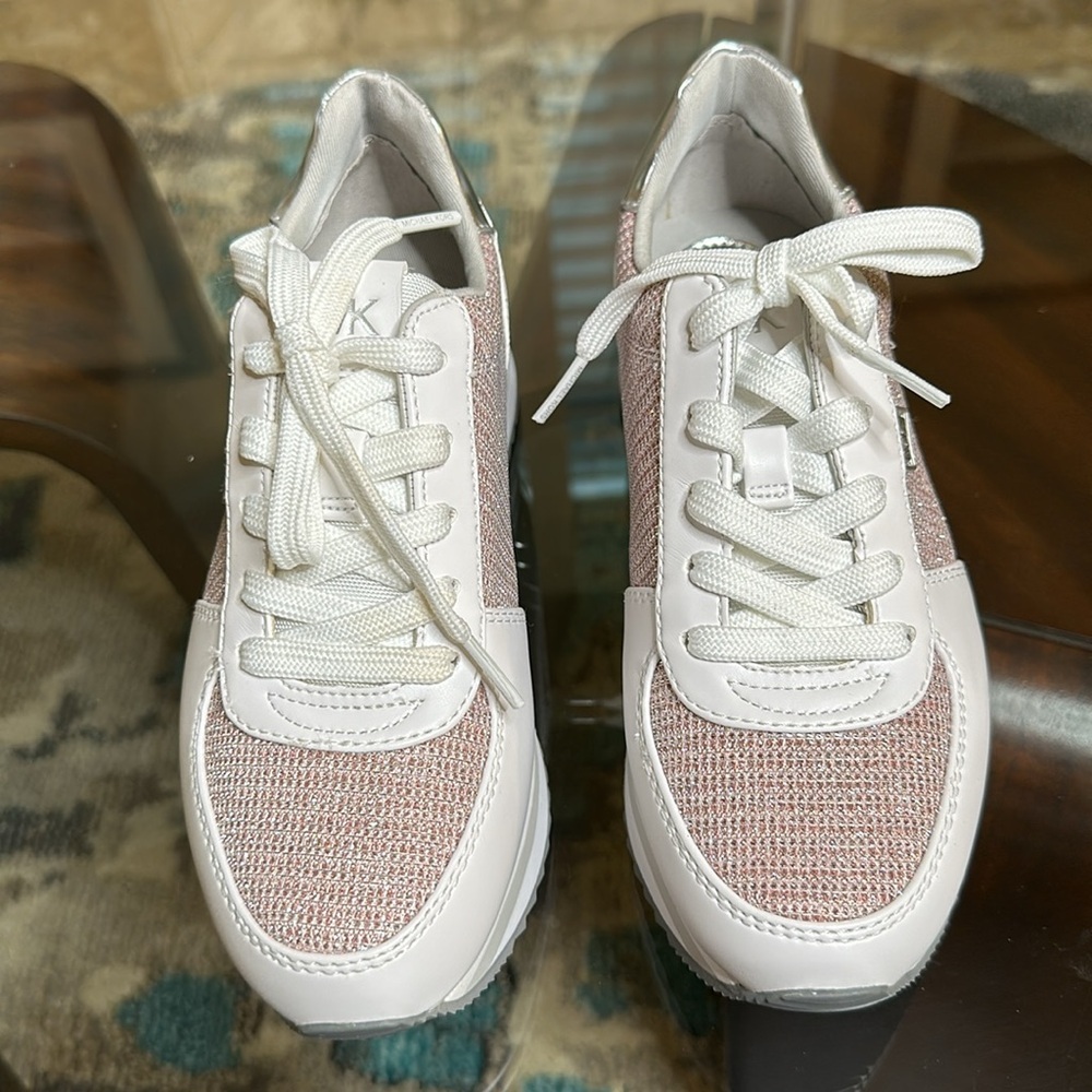 New Monique Pink Glitter‎ Chain Mesh Trainer size 5 - Picture 8 of 14